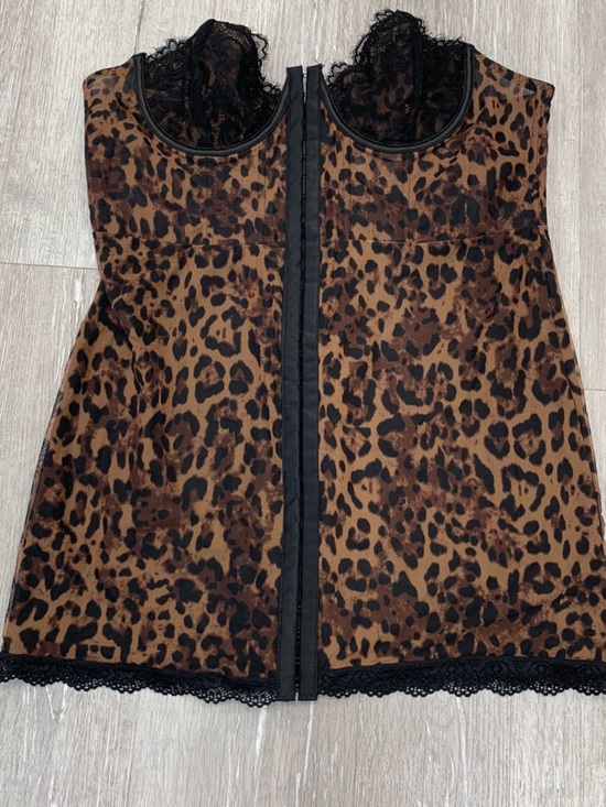 Current Mood Dresses & Skirts - Current Mood Leopard Print Corset Mini Slip Dress